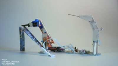 Micro servo robot with 