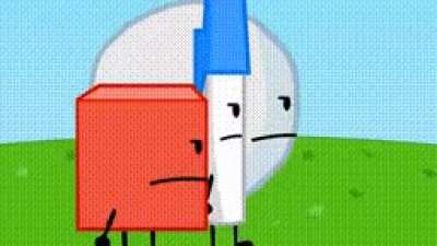 the entirety of bfdi 1a but it's a gif