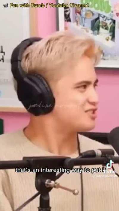 James Reid explaining the concept of loveteams in the Philippines. Sobrang toxic pala na parang pumipirma ka narin ng marriage contract since die-hard fans will root for the loveteam to be together in real life. Just what happened with Aldub recently.