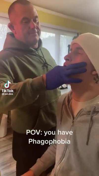 Phagophobia = Fear of Swallowing