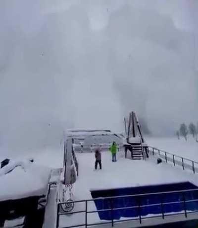 Avalanche is above business continues below..