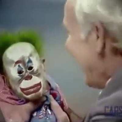 Why is he laughing at the joonkler?