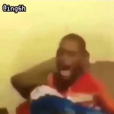 My trying to gently quiet down my 2 week old child after one of you dumb fucks surprise earrape my computer at max volume