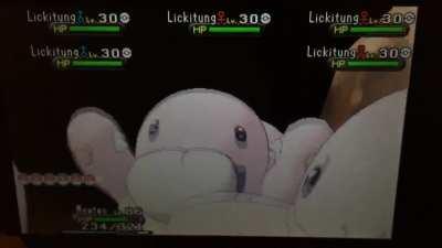 A horde of Lickitung is exactly as uncomfortable as you'd expect.