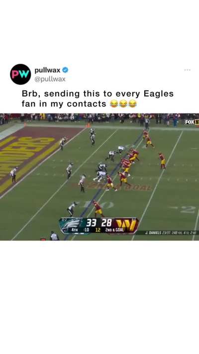 Eagles fans are just sick right now...New jam right here