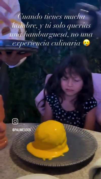 She just wanted a burger