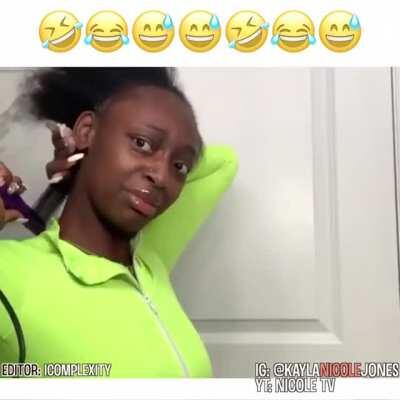 hair tutorial gone wrong