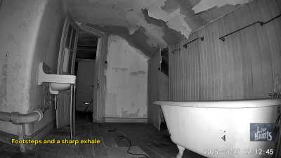 Unexplained banging noise/footsteps/voice in the third floor bathroom of Selma Mansion in Norristown, PA. What’s that voice saying?