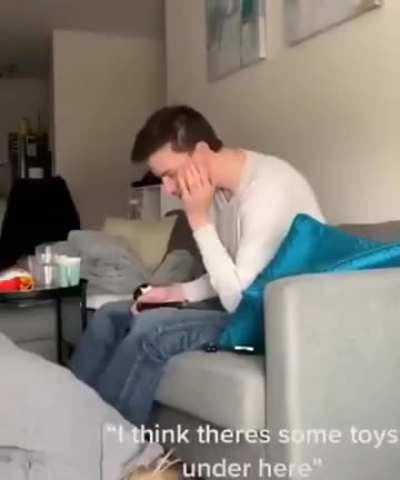 His face lit up only to be disappointed