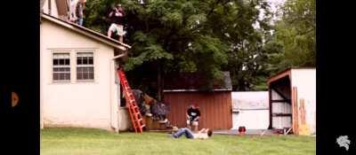 Hmpt while you bowl off the roof with my balls used as pins. Another nasty the horse special