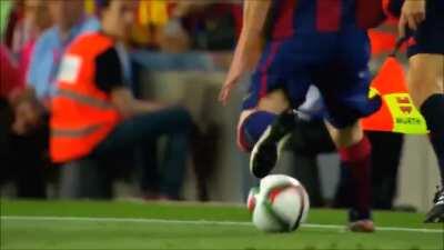 On This Day , 2015 , Lionel Messi scoring on of the best solo goals in the history of football against Athletic Bilbao in the Copa Del Rey Final.