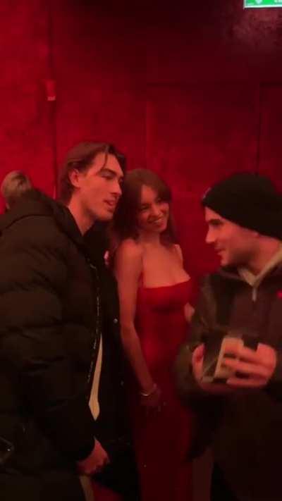 Talking selfies with lucky fans at 2023 Berlin Film Festival