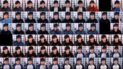 60 clips of Sykkuno thanking gifted subs, all played simultaneously
