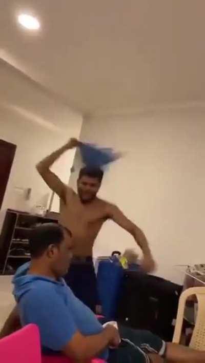 Celebrating an Argentina win in front of your Brazil supporting father