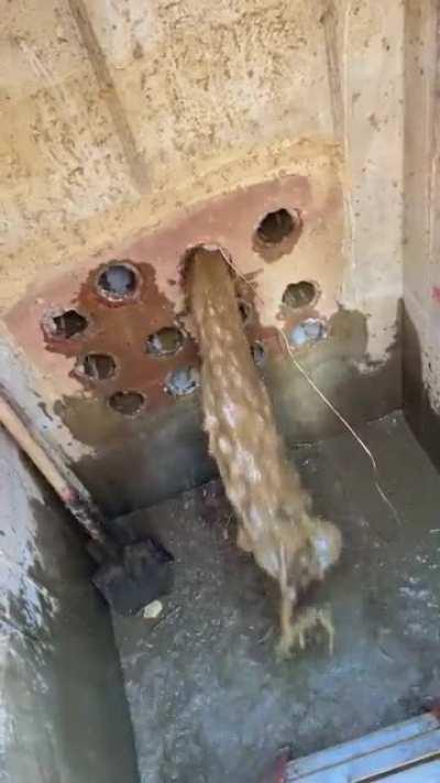 A little bit of water ended up in our pipes