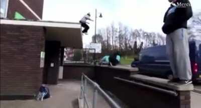 Risky parkour maneuvers