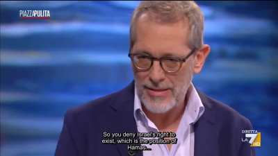 Maya Issa, leader of the Movement of Palestinian Students in Italy, says Israel has no right to exist, she has right to 