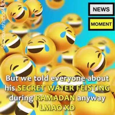 Angry why he drink water