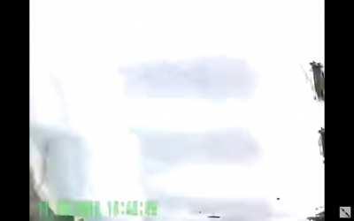 Guy hits his head on windshield after crash. (Author/Cammer) 