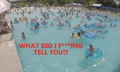 Little boy lets his sister have it when she didn’t listen to him about wearing a life jacket.