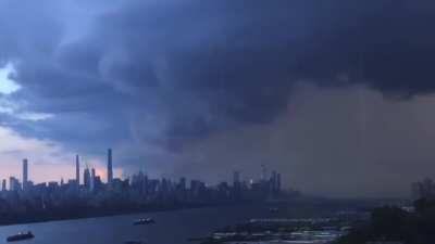 Tropical Storm Fay over NYC