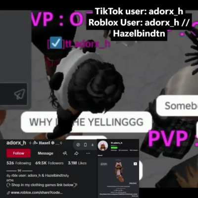 A Tiktok content creator loses her cool in Roblox