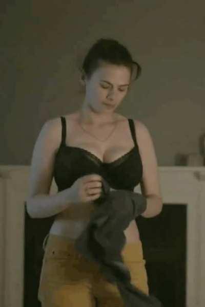 Hayley in black lingerie