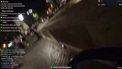 IRL streamer KangJoel gets assaulted and then robbed by man in Rome, Italy