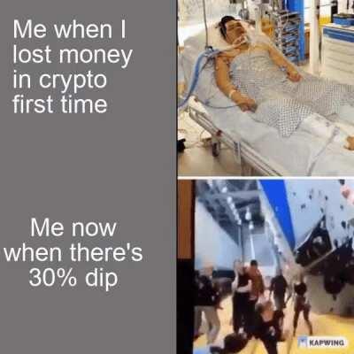 You learn to buy the dip