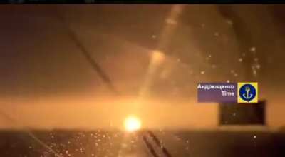 Footage of Ukrainian drones hitting a Russian ammunition depot during the night in the occupied part of the Donetsk Oblast.