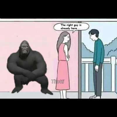 Monke cucks human