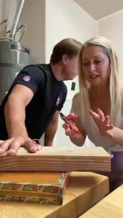 The way she looks at him. XD