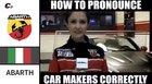 How to pronounce car maker names