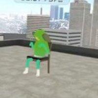 Eddie is taking social distancing a bit too seriously.