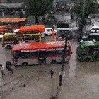 School girl fell into a monsoon drain in Nepal