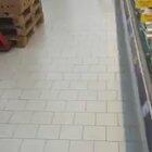 taking off your panties in the supermarket and using it as a mask.