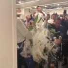 French Laundry disinfecting their kitchen floors for the new year with some questionable technique