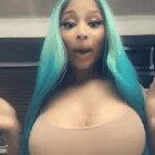 Love how she pushes her tits together