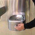 The correct way to drink from a water fountain