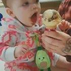 Baby's first Ice cream bite