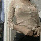 I wonder if my flatmate and his friends knew I wasn’t wearing a bra today 😜