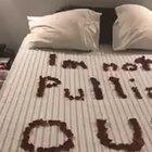 Aww, rose petals. So romantic. He getting laid for sure.