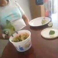 the look on his eyes when he picks up up the knif