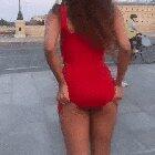 Flashing ass on public street!