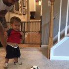 I tried teaching some footie, instead I got trustfalls