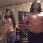 2 College Girls Stripping Together