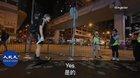 Hong Kong Protester Gives A theatrical Preformance