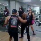 Fighter tries to show the coach up