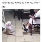 That little dude's loving his life!