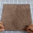 Teddy bear made with a face towel and rubber bands